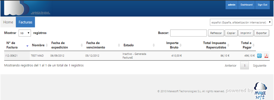 Facturación electrónica con inteligencia empresarial